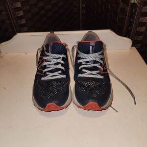 New Balance Kids Navy and Orange Athletic Sneakers